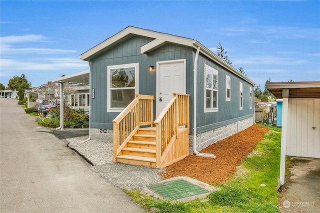 view of manufactured / mobile home