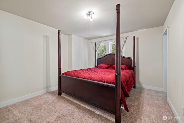 bedroom featuring carpet flooring