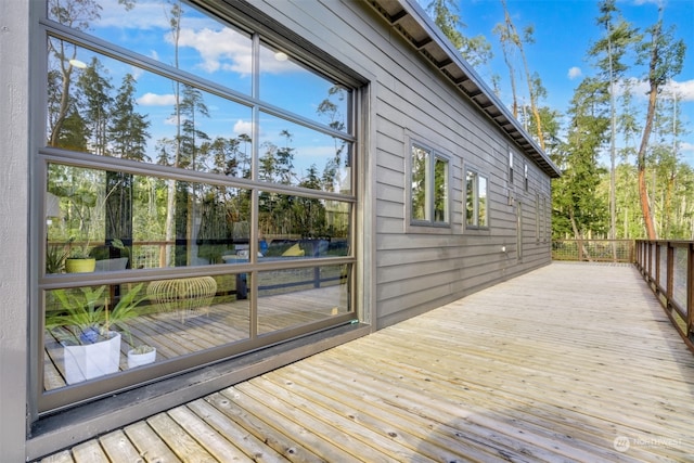 view of wooden terrace