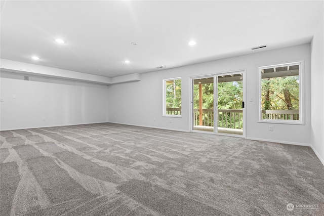 view of carpeted empty room