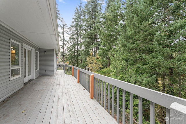 view of wooden terrace