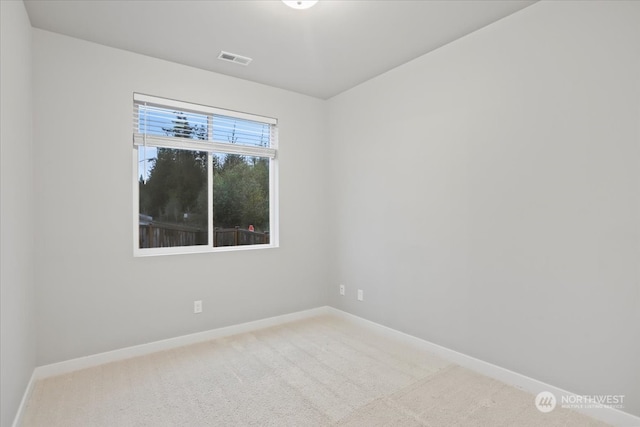 view of carpeted empty room