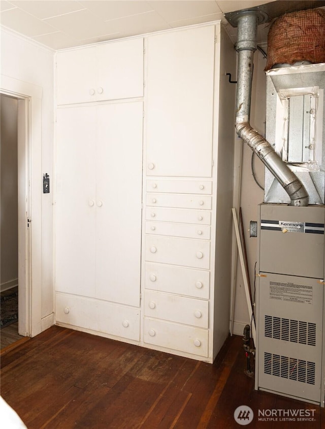 closet with heating unit