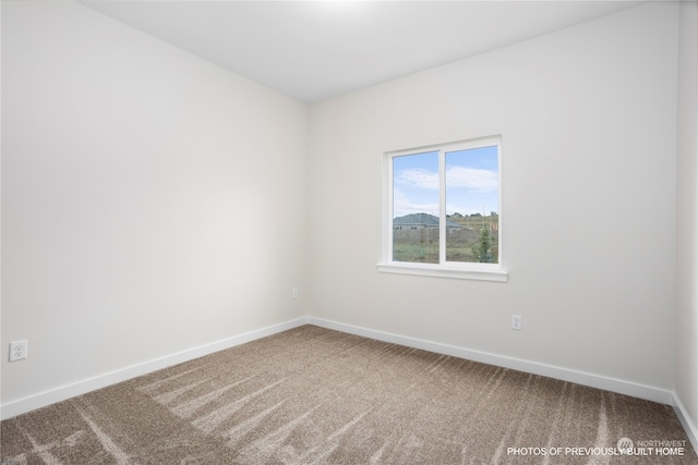 view of carpeted empty room