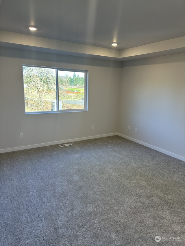 unfurnished room with carpet flooring