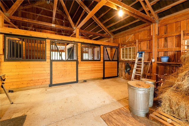 view of horse barn