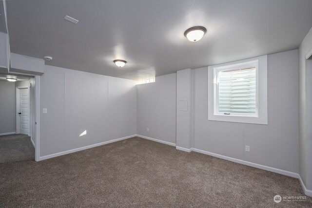 spare room featuring carpet flooring