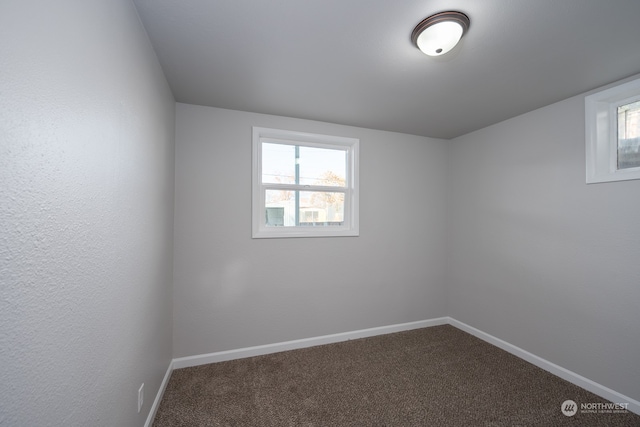 unfurnished room featuring carpet floors