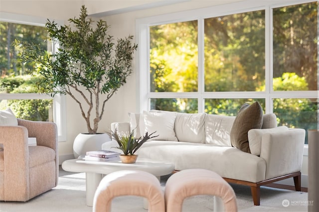 view of sunroom / solarium