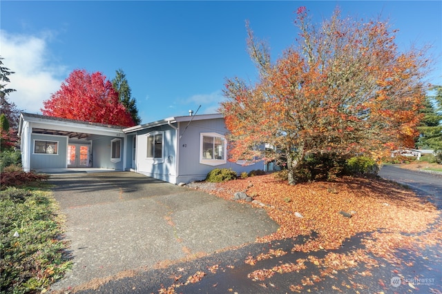 view of front of home featuring french doors