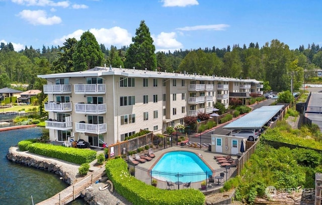 5021 Ripley Ln N Unit 112, Renton, WA 98056 - community pool featuring a water view