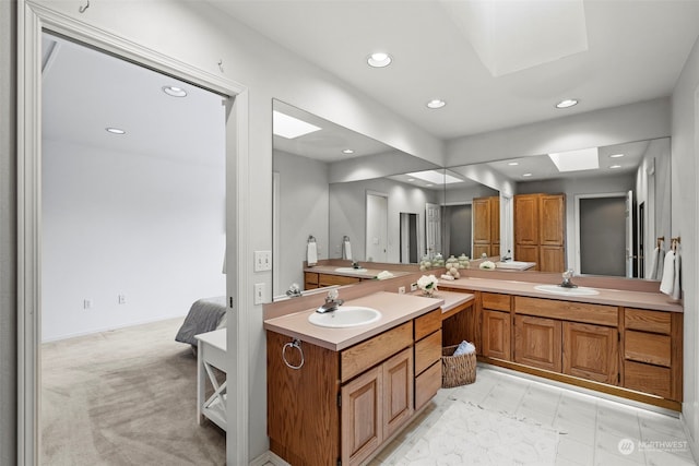 bathroom with vanity