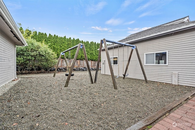 view of jungle gym