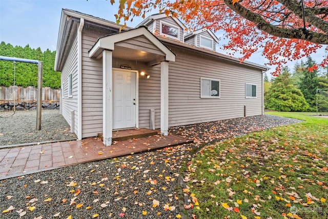 view of front of home