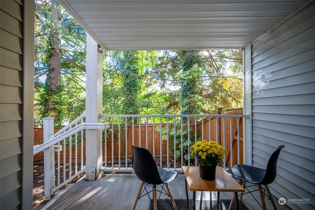 view of balcony