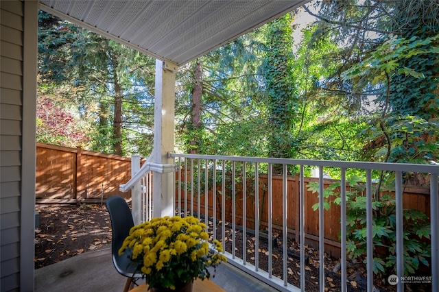 view of balcony