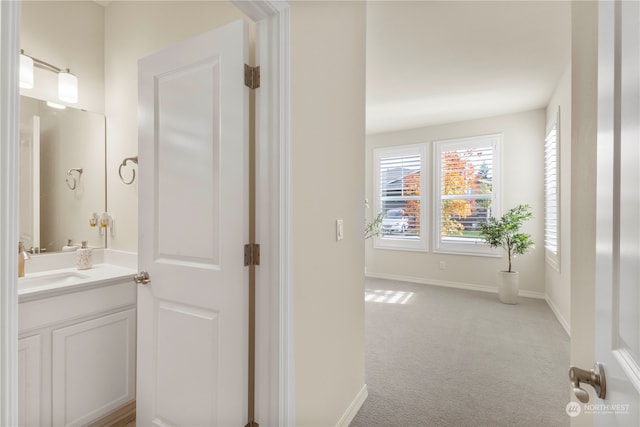 bathroom with vanity