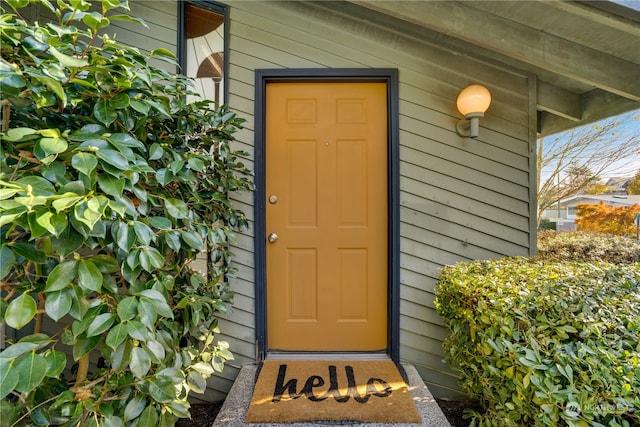 view of entrance to property