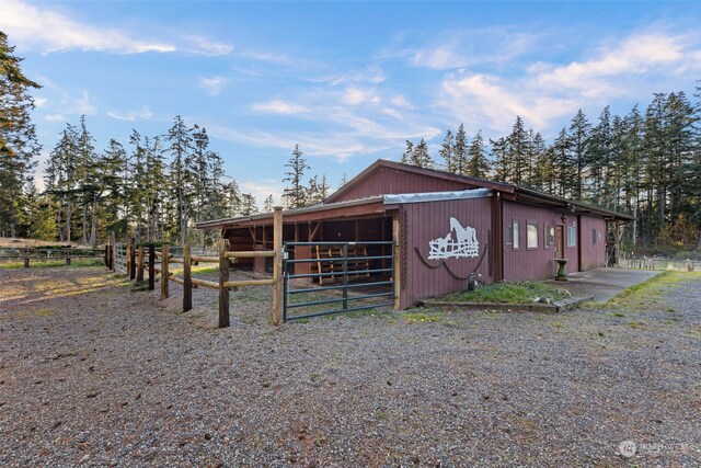 view of stable