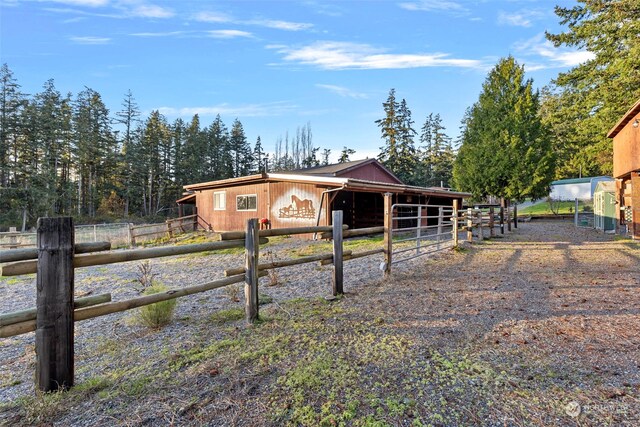 view of stable