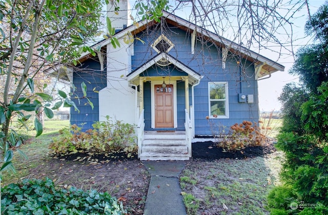 view of bungalow-style home