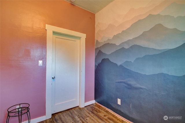 interior space featuring hardwood / wood-style flooring