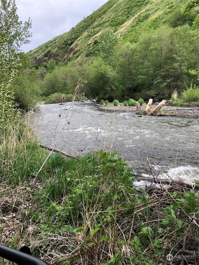 water view featuring a mountain view