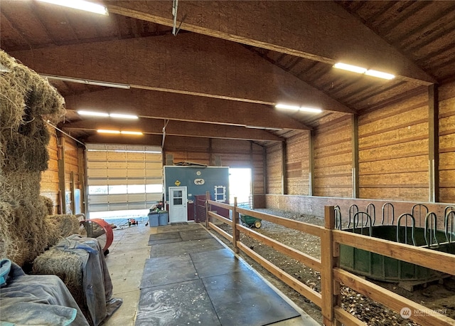 view of horse barn