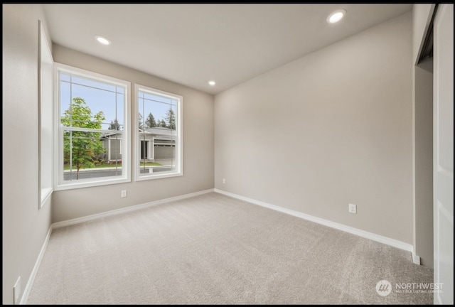 view of carpeted empty room