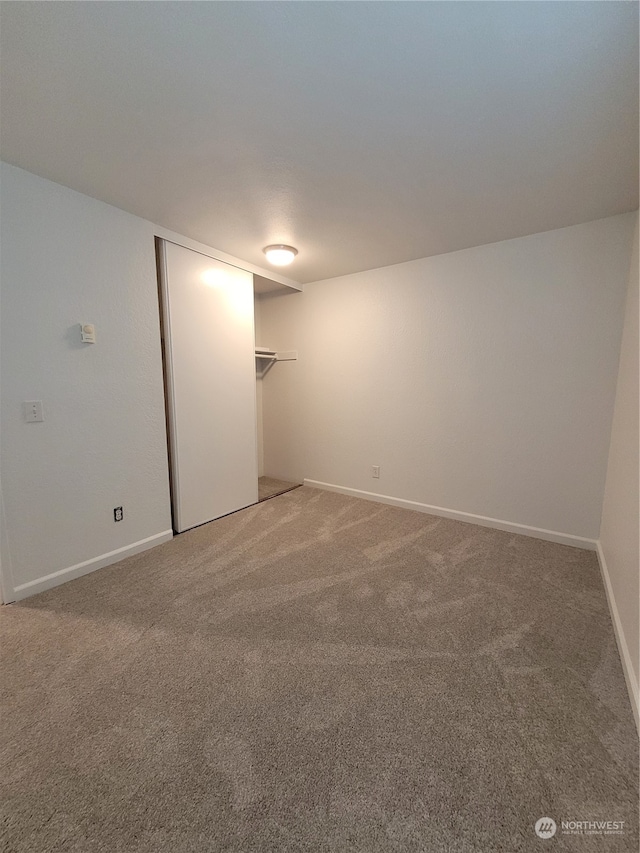 spare room with carpet floors