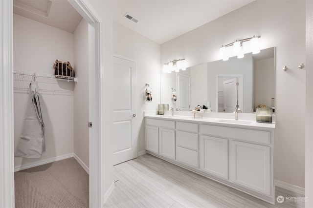 bathroom featuring vanity