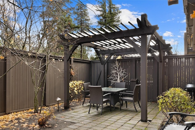 3600 Suncadia Trl Unit 2006, Cle Elum, WA 98922 - fenced backyard with a pergola, a patio, and outdoor dining space