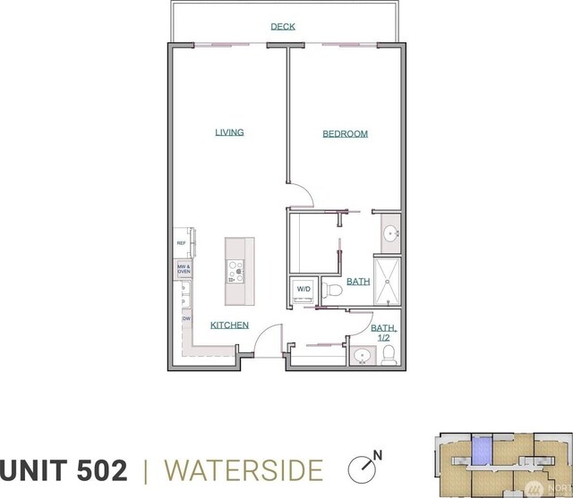 1025 Granary Ave Unit 502, Bellingham, WA 98225 - floor plan / room layout