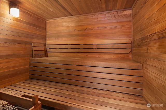 1545NW 57th St Unit 505, Seattle, WA 98107 - relaxing sauna featuring wooden walls