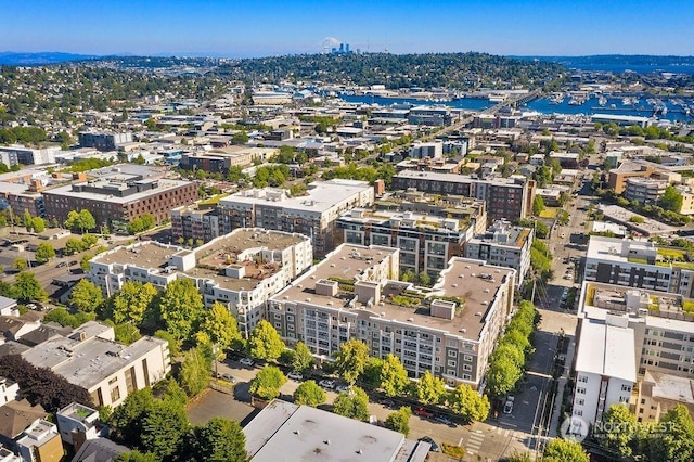 1545NW 57th St Unit 505, Seattle, WA 98107 - aerial overview of property's location with nearby urban area