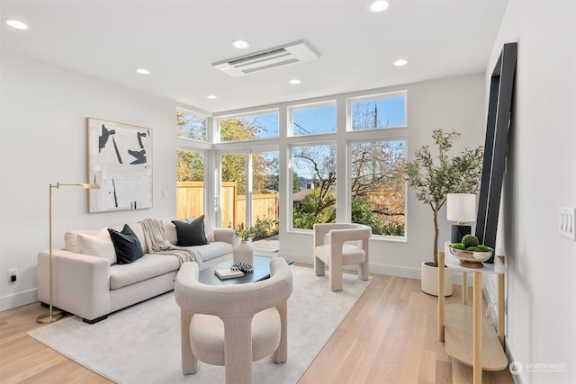 sunroom featuring plenty of natural light