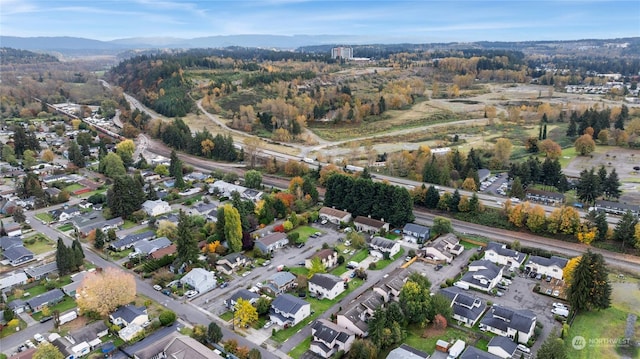 1302 3rd St SE Unit 1, Auburn, WA 98002 - aerial overview of property's location featuring nearby suburban area and mountains