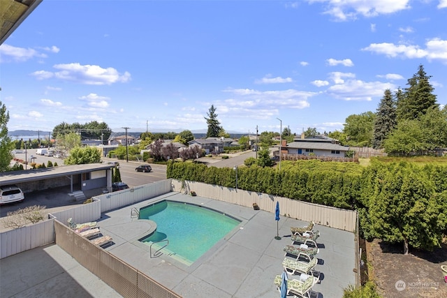 view of pool with a patio