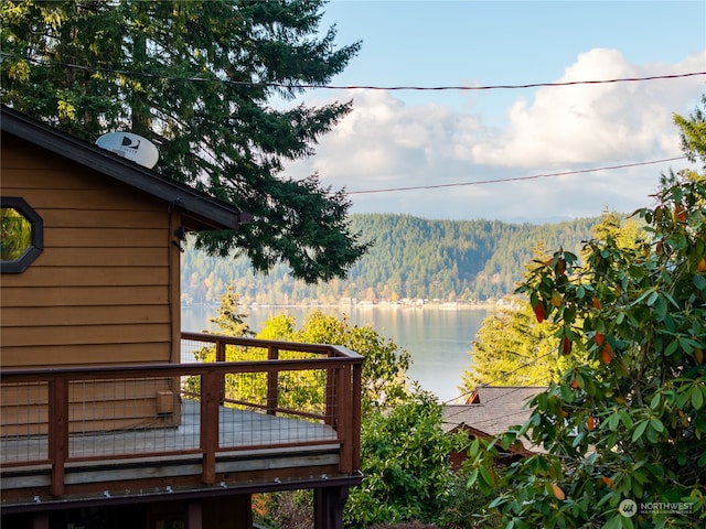 exterior space with a mountain view