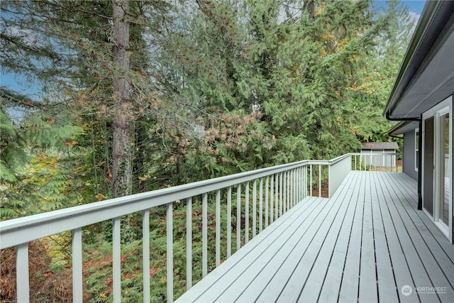 view of wooden terrace