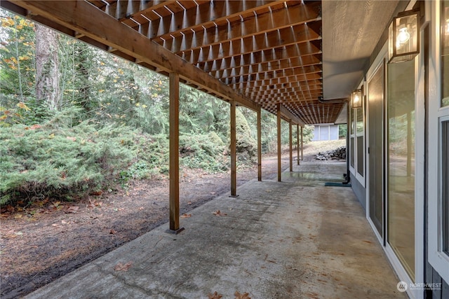 view of patio / terrace with a pergola