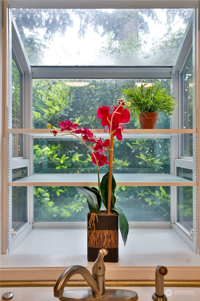 view of sunroom