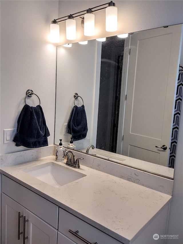 bathroom with vanity