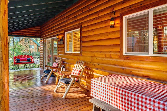 view of wooden terrace