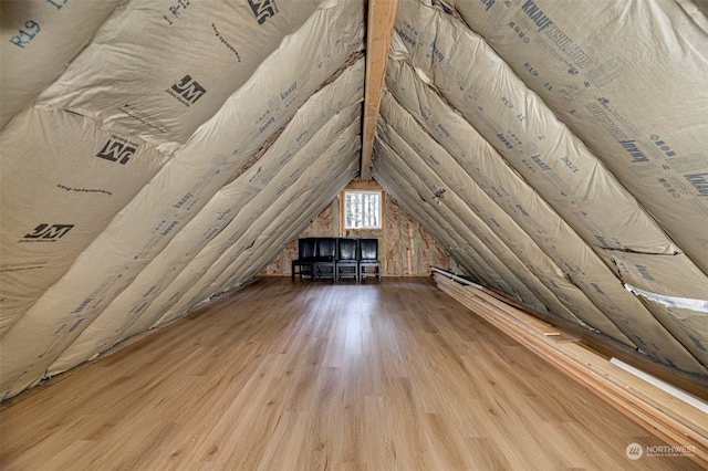 view of attic