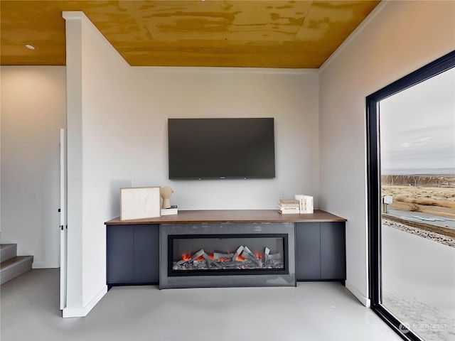 view of unfurnished living room