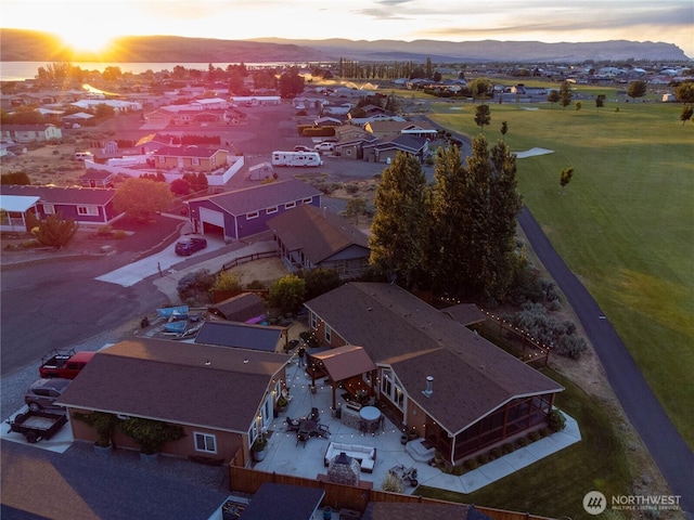 205 Fairway Pl SW, Mattawa, WA 99349 - aerial view of residential area featuring a mountainous background