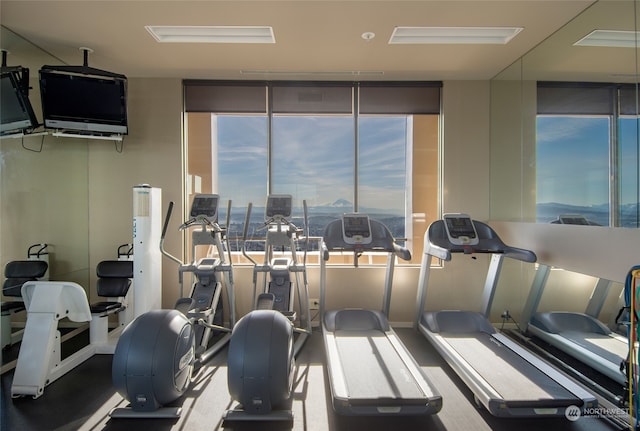 view of exercise room