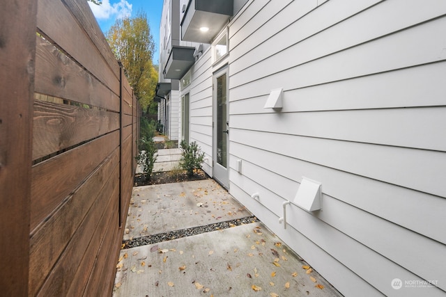 view of home's exterior featuring a patio