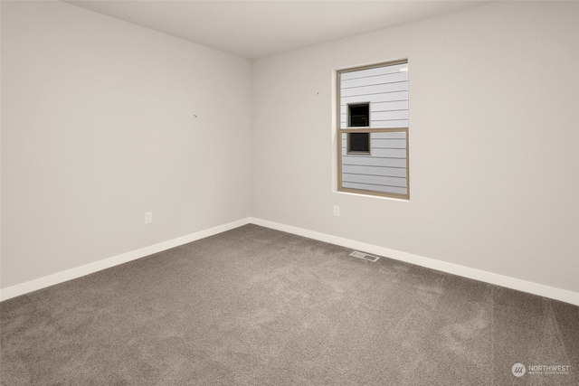 spare room with carpet floors